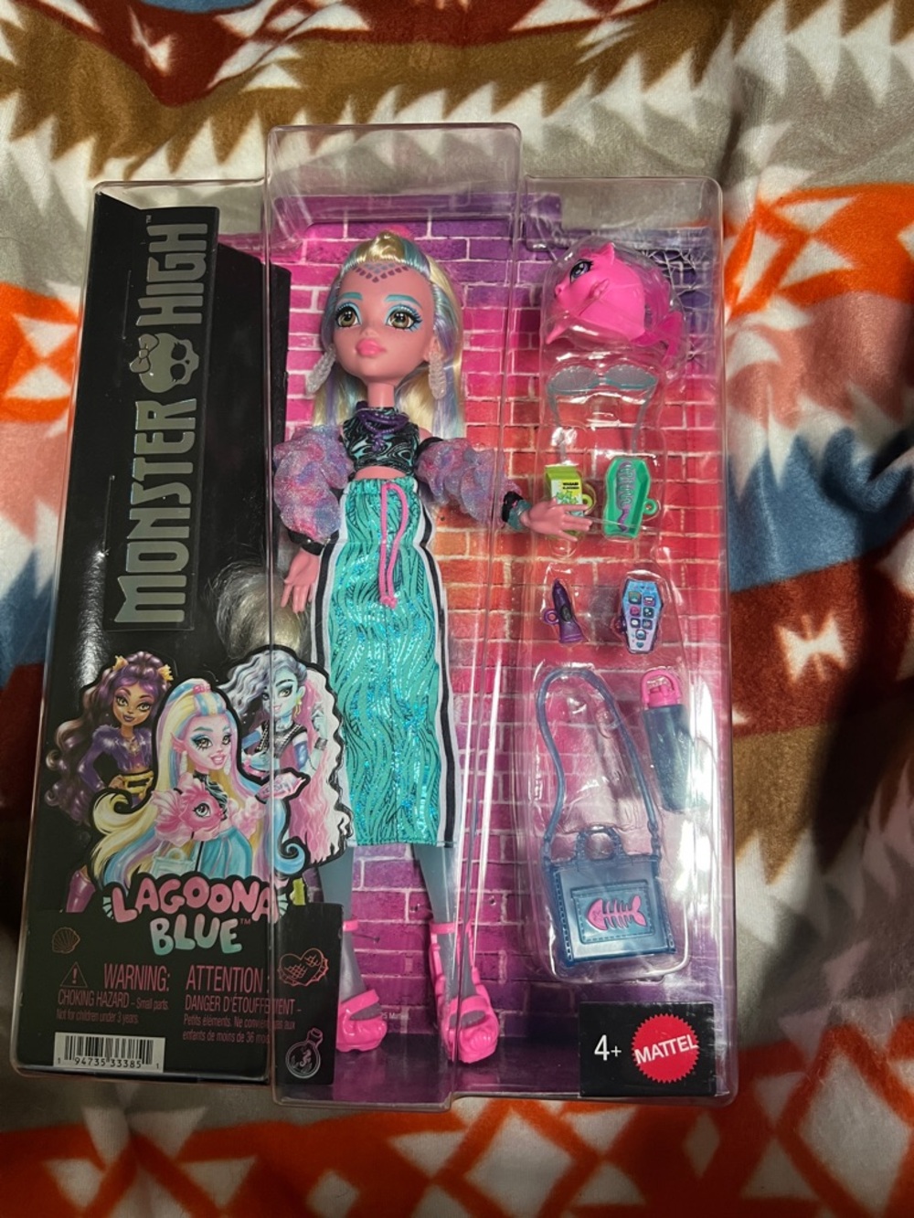 Monster High Lagoona Blue Doll - Aqua, Pink & Purple Fashion
